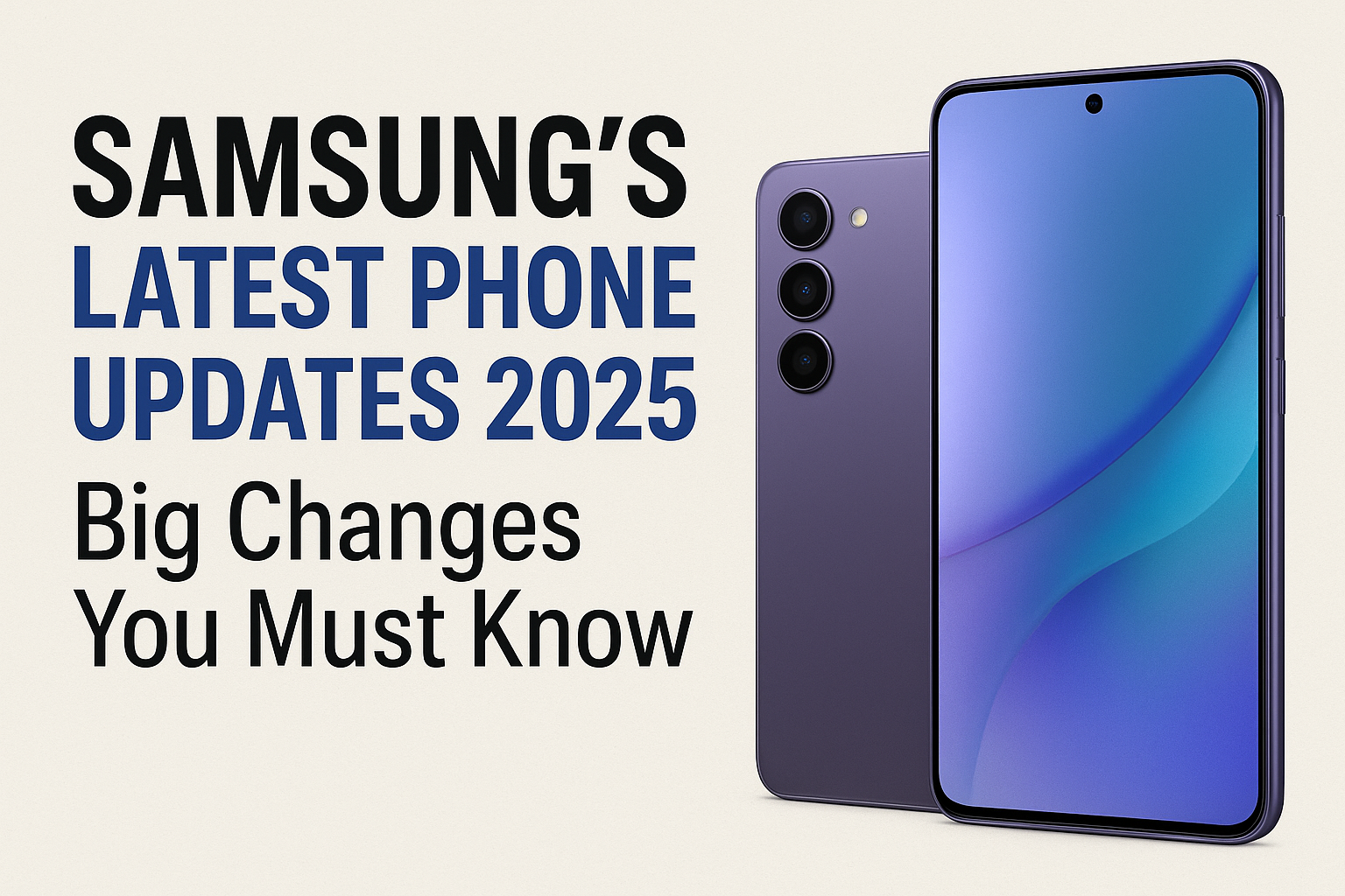 Samsung's Latest Phone Updates 2025: Big Changes You Must Know