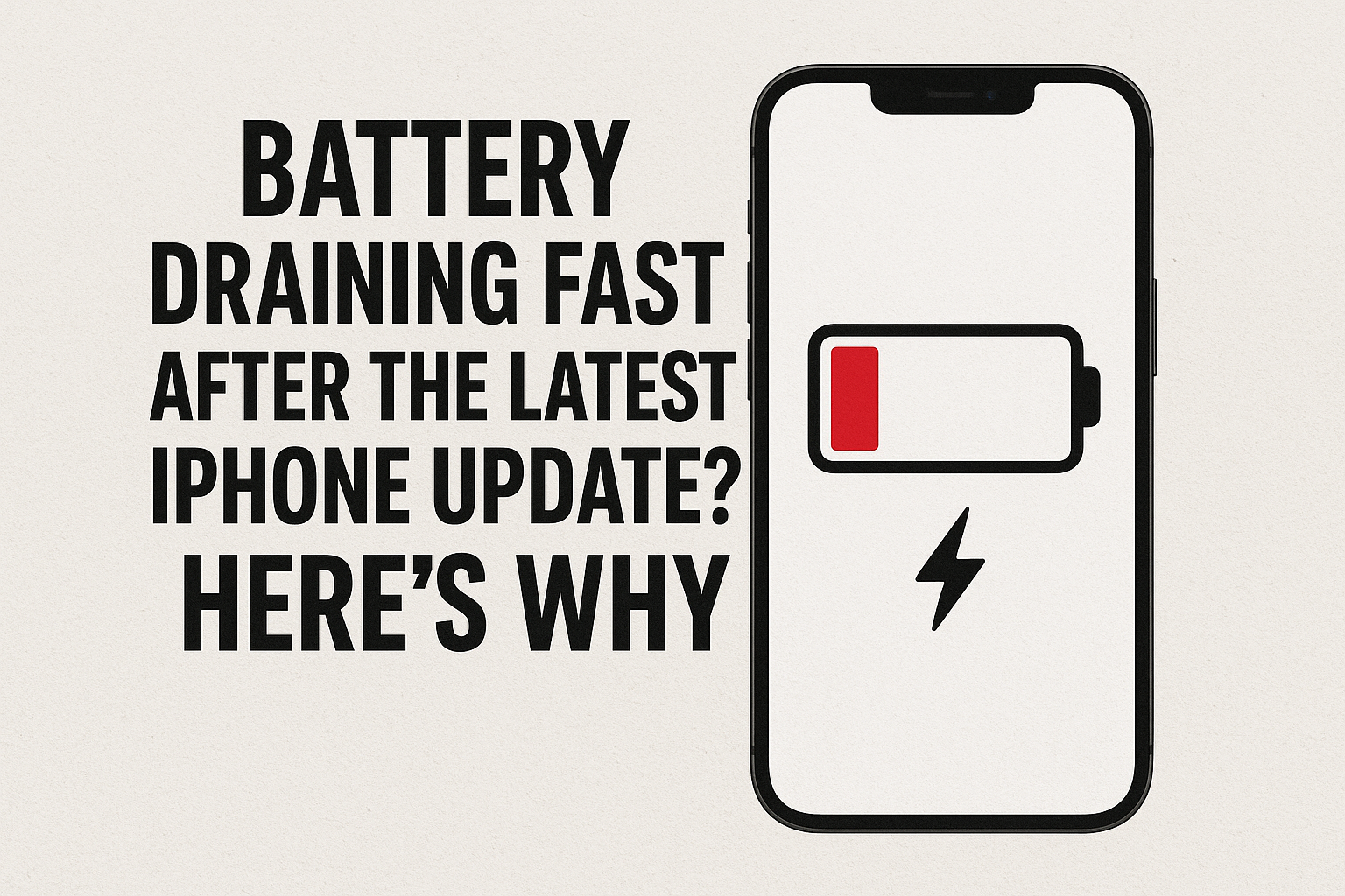 Battery Draining Fast After the Latest iPhone Update? Here's Why