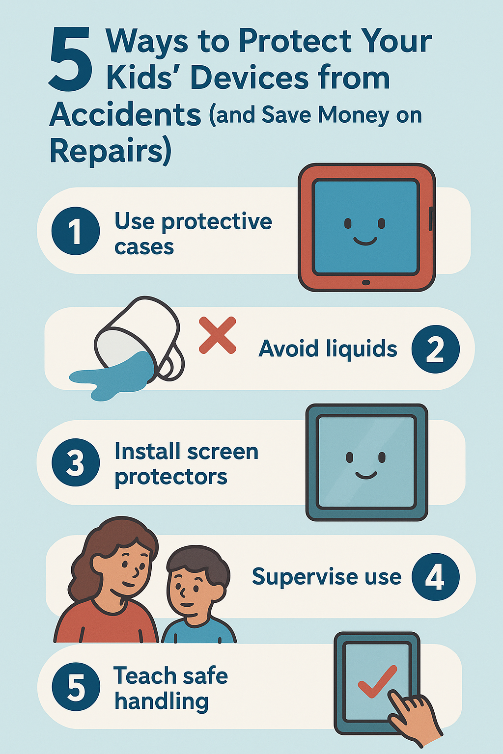 5 Ways to Protect Your Kids' Devices from Accidents (and Save Money on Repairs)