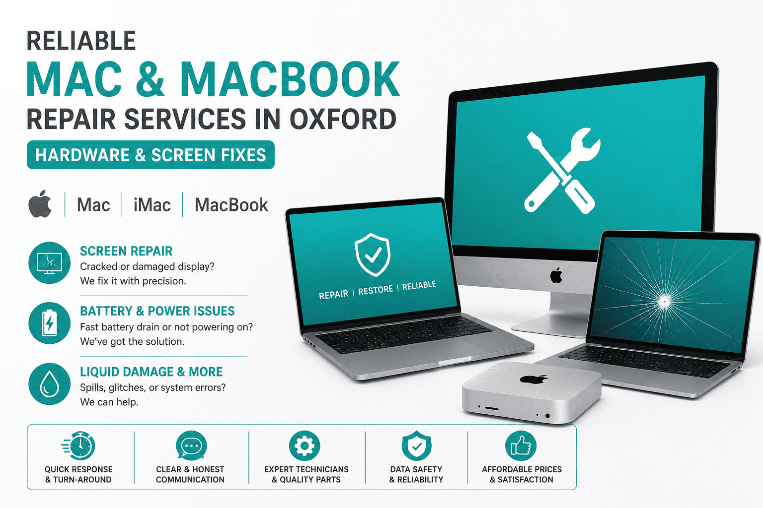 Reliable Mac & MacBook Repair Services in Oxford | Hardware & Screen Fixes