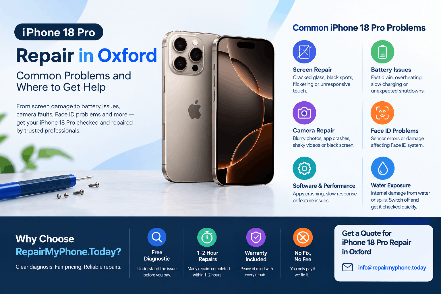 iPhone 18 Pro Repair in Oxford: Common Problems and Where to Get Help