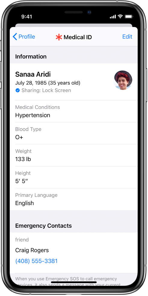 Create Medical ID